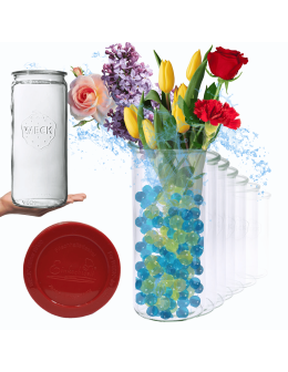 Słoiki Weck 1575ml 1,575l wazon MOLD szczelne silikonowe wieka 12szt CYLINDER