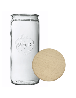 Słoik Weck 1575 1,575l butelka MOLD żaroodporny drewniane wieko 1szt CYLINDER - product 2