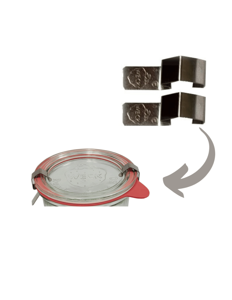 Słoiki weck - Blaszki zapinki spinki do słoika słoików WECK do szklanych wieczek 2 szt - product b2b.wamar.biz 2