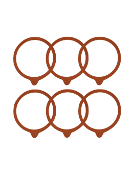 Gumki uszczelki do słoika słoików WECK do szklanych wieczek 6 szt 60mm - product 2