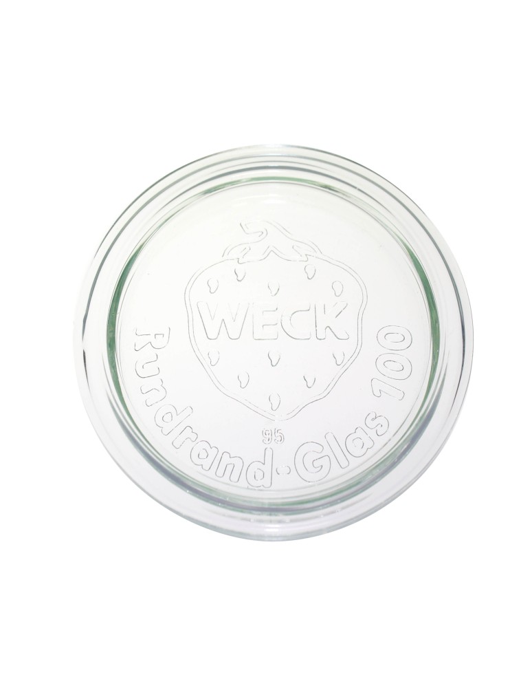 Słoiki weck - Szklane wieko do słoika słoików WECK szklane wieczko 1 szt 100mm pokrywka - produkt b2b.wamar.biz 2