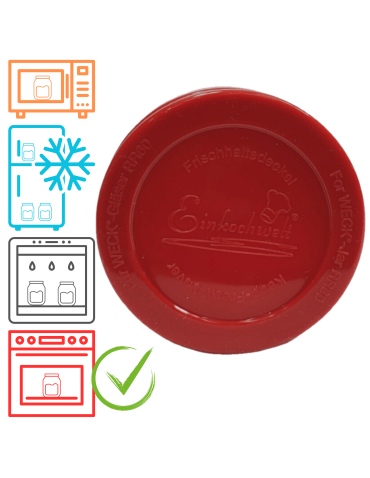 Silikonowe wieko do słoika słoików WECK wieczko 1szt 60mm SZCZELNE pokrywka
