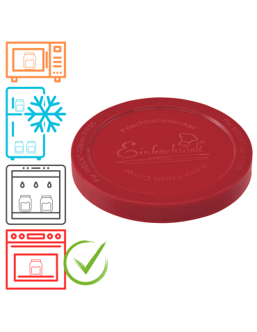 Silikonowe wieko do słoika słoików WECK wieczko 1szt 80mm SZCZELNE pokrywka