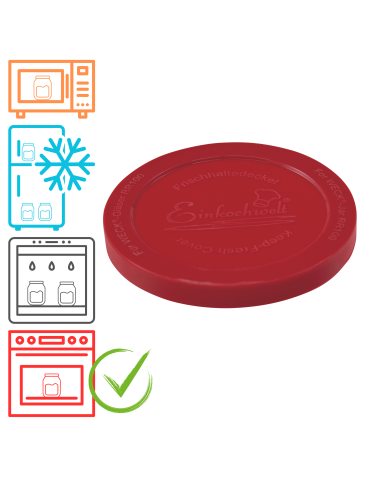 Silikonowe wieko do słoika słoików WECK 1szt 100mm SZCZELNE pokrywka