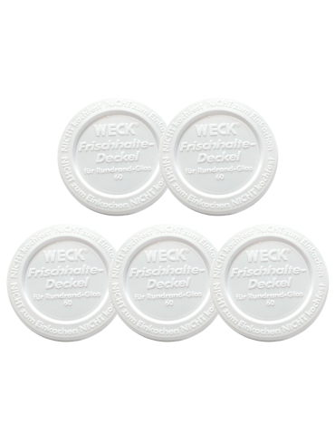 Plastikowe wieka do słoika słoików WECK pokrywki z tworzywa 5 szt 60mm - product 2