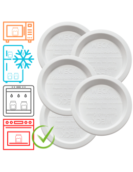 Plastikowe wieka do słoika słoików WECK pokrywki z tworzywa 5 szt 80mm