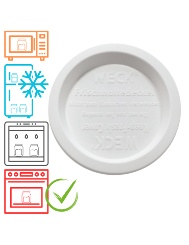 Plastikowe wieko do słoika słoików WECK pokrywka z tworzywa 1 szt 80mm