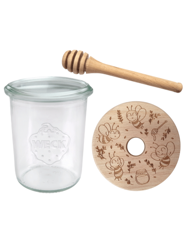 Słoik na miód słoik do miodu z nabierakiem WECK 160ml dozownik miodu W1 eko - product 2
