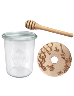 Słoik na miód słoik do miodu z nabierakiem WECK 160ml dozownik miodu W2 eko - product 2