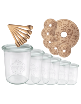 Słoiki na miód słoiki do miodu z nabierakiem WECK 160ml dozownik  W4 6szt - produkt 2