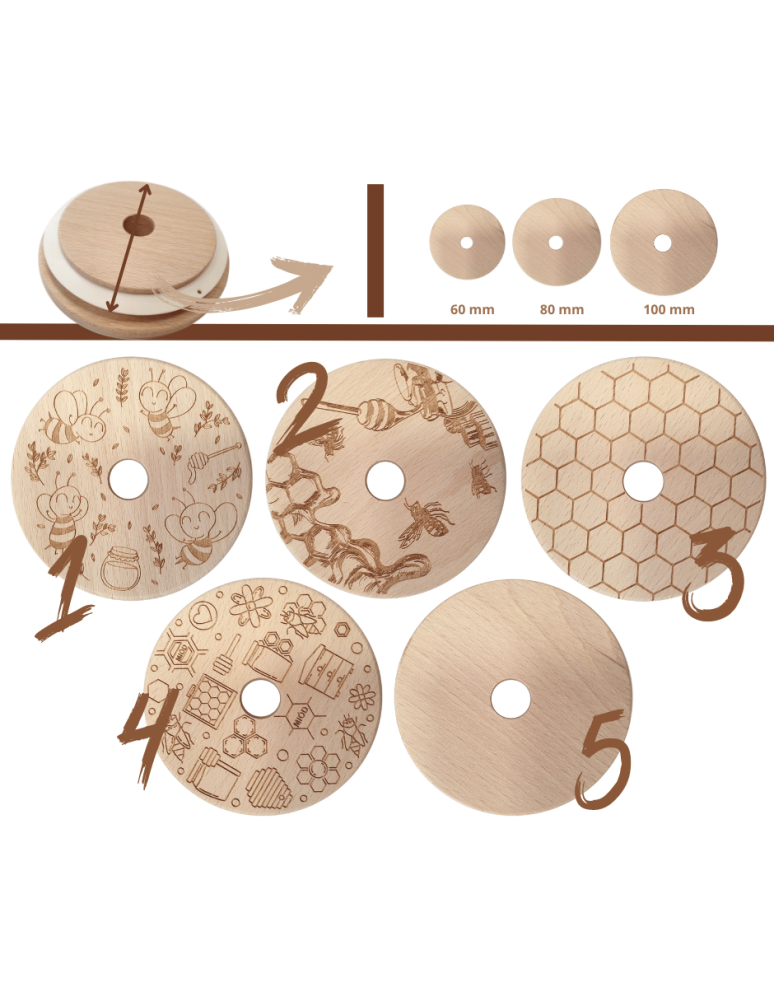 Słoiki weck - Słoiki na miód słoiki do miodu z nabierakiem WECK 160ml dozownik  W4 6szt - product b2b.wamar.biz 3