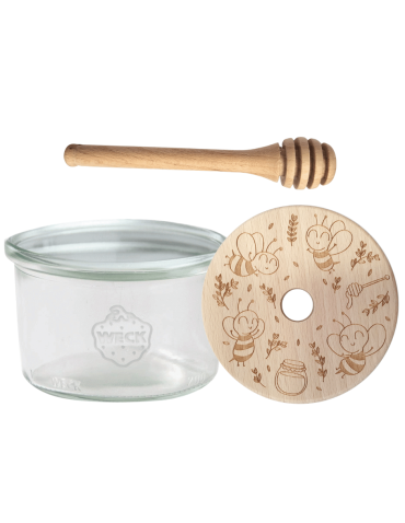 Słoik na miód słoik do miodu z nabierakiem WECK 200ml dozownik miodu W1 eko - product 2