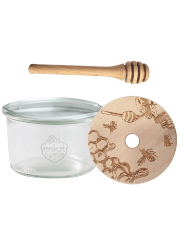 Słoik na miód słoik do miodu z nabierakiem WECK 200ml dozownik miodu W2 eko - product 2