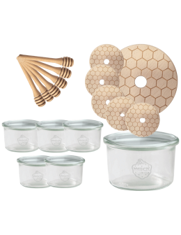 Słoiki na miód słoiki do miodu z nabierakiem WECK 200ml dozownik W3 6szt - product 2