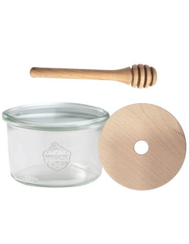 Słoik na miód słoik do miodu z nabierakiem WECK 200ml dozownik miodu W5 eko - product 2