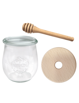 Słoik na miód słoik do miodu z nabierakiem WECK 220ml dozownik miodu W5 eko - product 2
