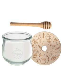 Słoik na miód słoik do miodu z nabierakiem WECK 370ml dozownik miodu W1 eko - product 2