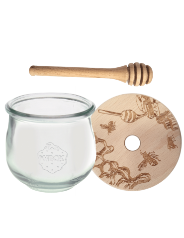 Słoik na miód słoik do miodu z nabierakiem WECK 370ml dozownik miodu W2 eko - product 2