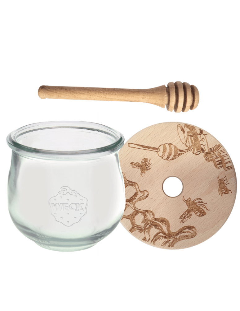 Słoiki weck - Słoik na miód słoik do miodu z nabierakiem WECK 370ml dozownik miodu W2 eko - product b2b.wamar.biz 2