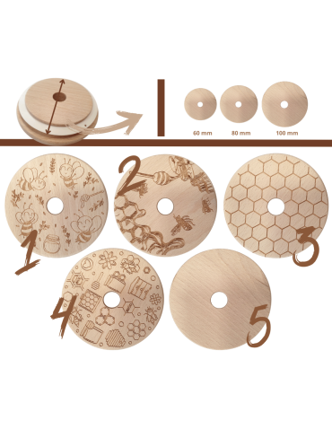 Słoiki weck - Słoik na miód słoik do miodu z nabierakiem WECK 370ml dozownik miodu W5 eko - product 3