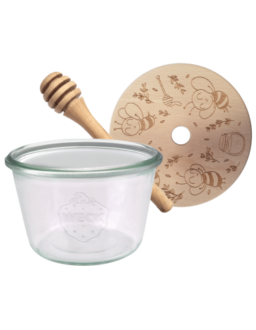 Słoik na miód słoik do miodu z nabierakiem WECK 370ml dozownik miodu W1 eko - product 2