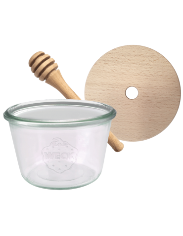 Słoik na miód słoik do miodu z nabierakiem WECK 370ml dozownik miodu W5 eko - produkt 2
