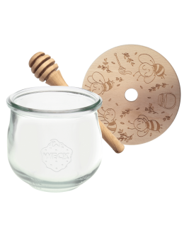 Słoik na miód słoik do miodu z nabierakiem WECK 580ml dozownik miodu W1 eko - product 2