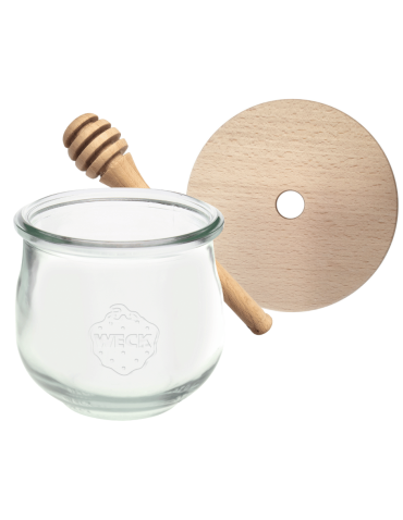 Słoik na miód słoik do miodu z nabierakiem WECK 580ml dozownik miodu W5 eko - product 2