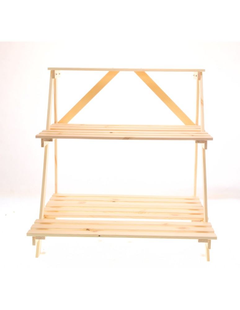 Kwietniki - Regał na doniczki kwietnik stojak na kwiaty półka na kwiaty drewniany DUŻY - product b2b.wamar.biz 3