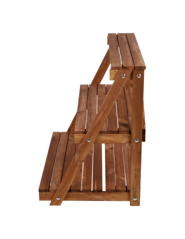 Kwietniki - Regał na doniczki kwietnik stojak na kwiaty półka na kwiaty drewniany DUŻY - product 4