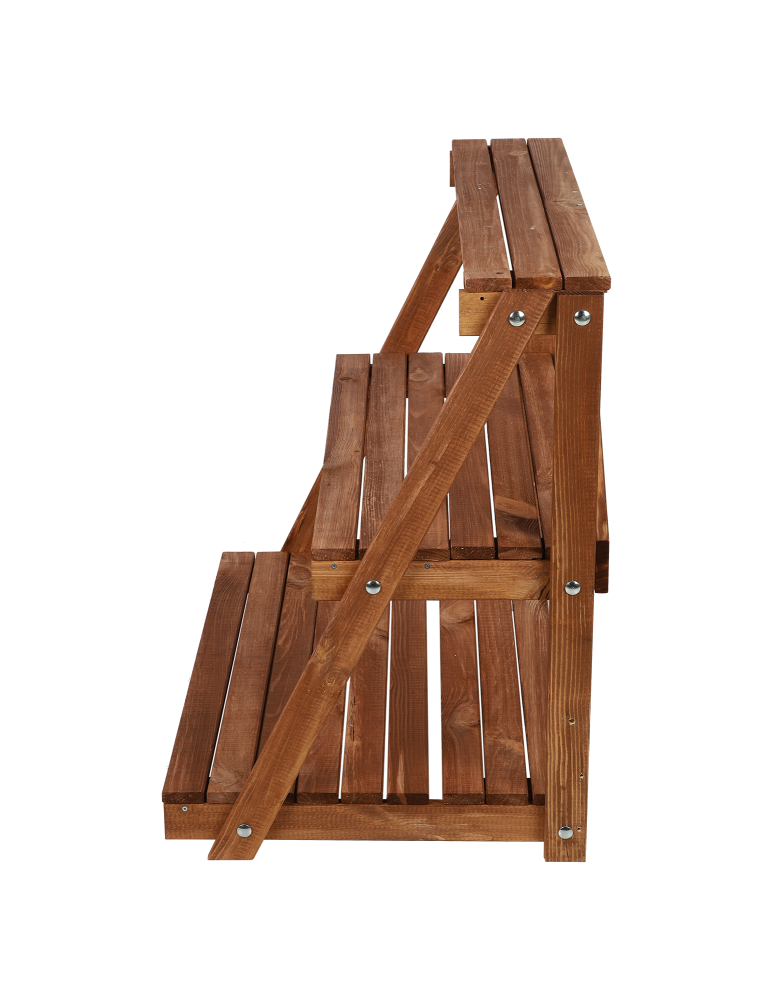 Kwietniki - Regał na doniczki kwietnik stojak na kwiaty półka na kwiaty drewniany DUŻY - product b2b.wamar.biz 4