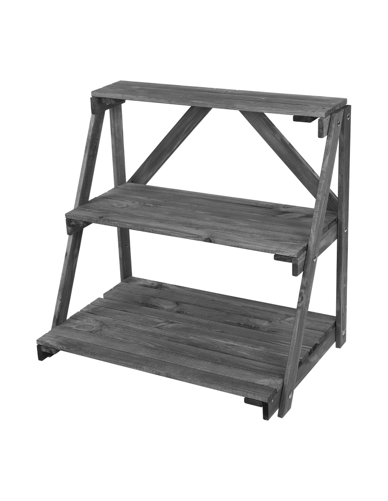 Kwietniki - Regał na doniczki kwietnik stojak na kwiaty drewniana półka na kwiaty DUŻY - product b2b.wamar.biz 2