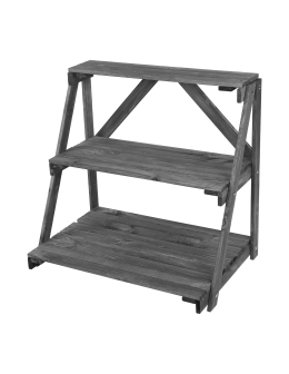 Regał na doniczki kwietnik stojak na kwiaty drewniana półka na kwiaty DUŻY - product 2