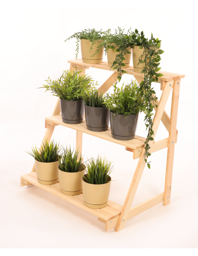 Kwietniki - Regał na doniczki kwietnik stojak na kwiaty półka na kwiaty drewniany - product b2b.wamar.biz 2