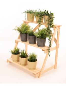 Regał na doniczki kwietnik stojak na kwiaty półka na kwiaty drewniany - product 2