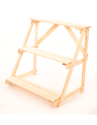 Kwietniki - Regał na doniczki kwietnik stojak na kwiaty półka na kwiaty drewniany - product 3