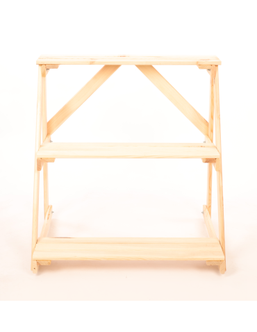 Kwietniki - Regał na doniczki kwietnik stojak na kwiaty półka na kwiaty drewniany - product 4