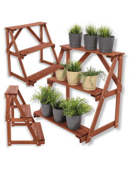 Regał na doniczki kwietnik stojak na kwiaty półka na kwiaty drewniany
