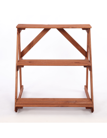 Kwietniki - Regał na doniczki kwietnik stojak na kwiaty półka na kwiaty drewniany - product 4