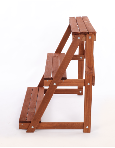 Kwietniki - Regał na doniczki kwietnik stojak na kwiaty półka na kwiaty drewniany - product 5