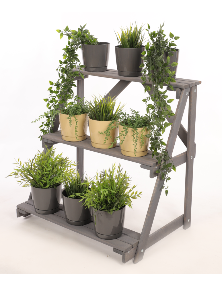 Kwietniki - Regał na doniczki kwietnik drewniany stojak na kwiaty półka na kwiaty - product b2b.wamar.biz 2