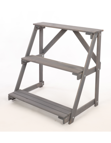 Kwietniki - Regał na doniczki kwietnik drewniany stojak na kwiaty półka na kwiaty - product 3