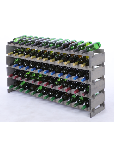 Stojak na wino regał modułowy na butelki 5x12 but BUDUJ JAK KLOCKI EKO - product 2