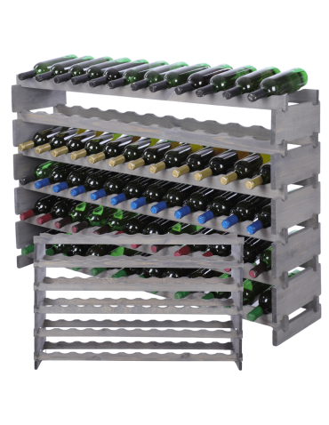 Stojak na wino regał modułowy na butelki 6x12 but BUDUJ JAK KLOCKI EKO