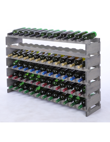 Stojak na wino regał modułowy na butelki 6x12 but BUDUJ JAK KLOCKI EKO - produkt 2