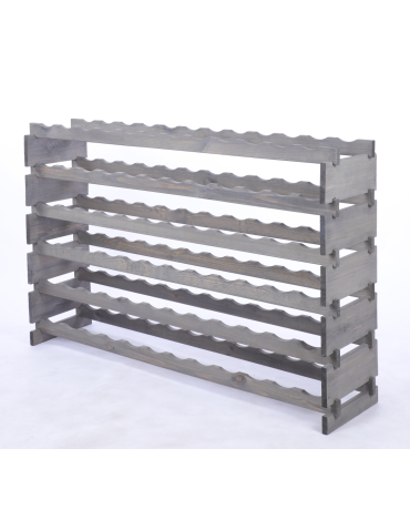 Modułowe stojaki do butelek RW11 - Stojak na wino regał modułowy na butelki 6x12 but BUDUJ JAK KLOCKI EKO - product 3