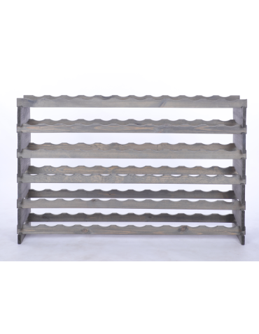 Modułowe stojaki do butelek RW11 - Stojak na wino regał modułowy na butelki 6x12 but BUDUJ JAK KLOCKI EKO - product 4