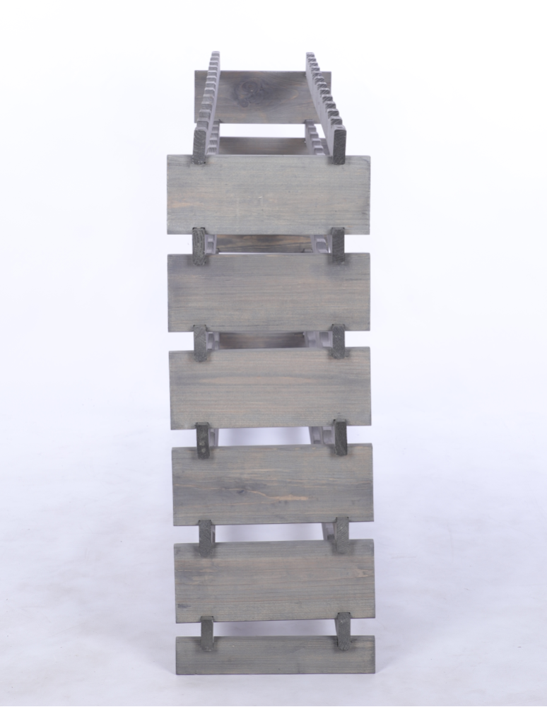 Modułowe stojaki do butelek RW11 - Stojak na wino regał modułowy na butelki 6x12 but BUDUJ JAK KLOCKI EKO - product b2b.wamar.biz 5