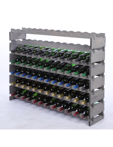 Stojak na wino regał modułowy na butelki 7x12 but BUDUJ JAK KLOCKI EKO - produkt 2