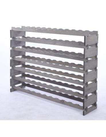 Modułowe stojaki do butelek RW11 - Stojak na wino regał modułowy na butelki 7x12 but BUDUJ JAK KLOCKI EKO - product 3